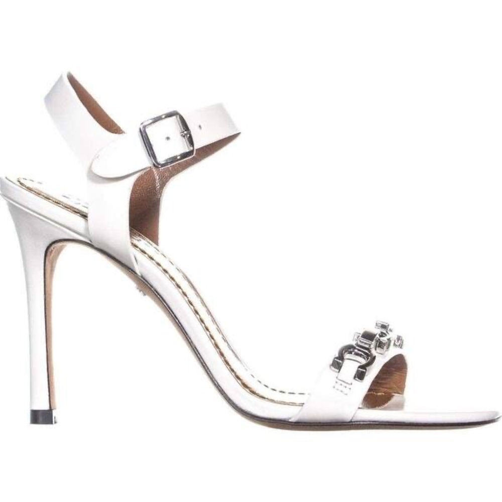 *NEW WITH BOX Coach Bonnie SNL OFF WHITE HEELS